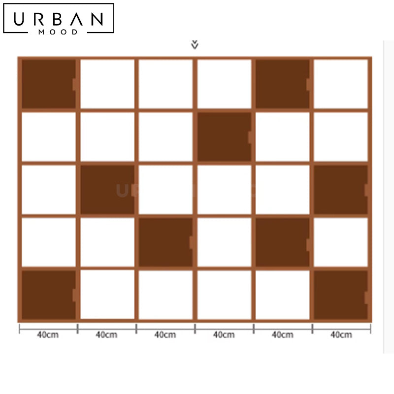 THIA Modern Solid Wood Display Shelf