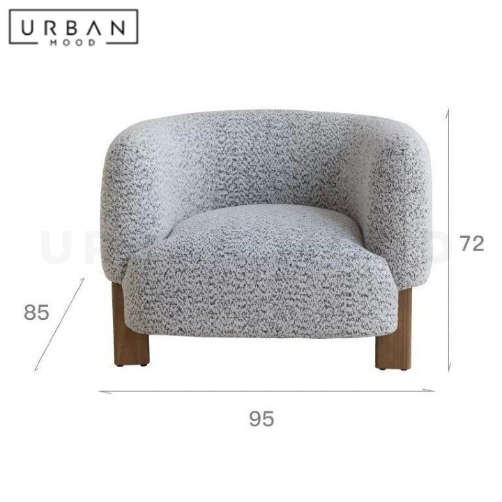 CYNTHIA Modern Fabric Lounge Chair