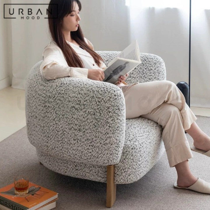 CYNTHIA Modern Fabric Lounge Chair