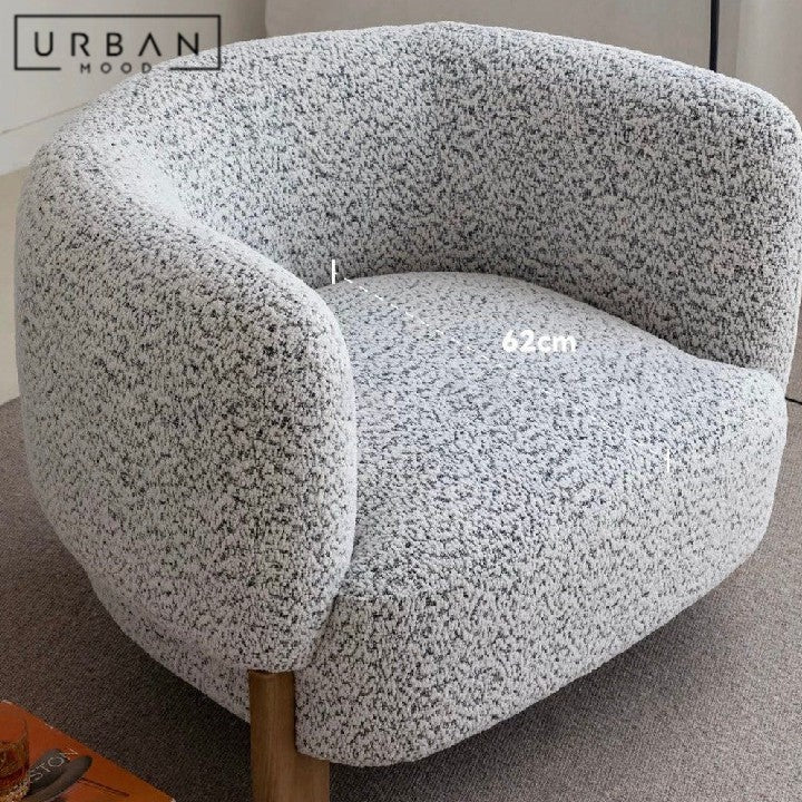 CYNTHIA Modern Fabric Lounge Chair