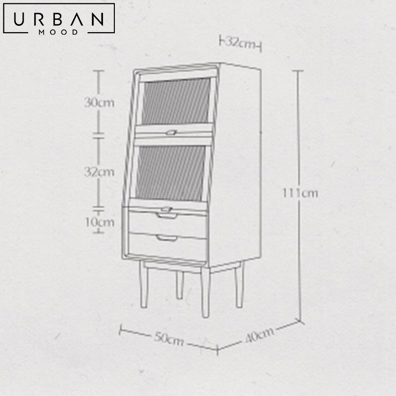 DAVID Japandi Side Cabinet