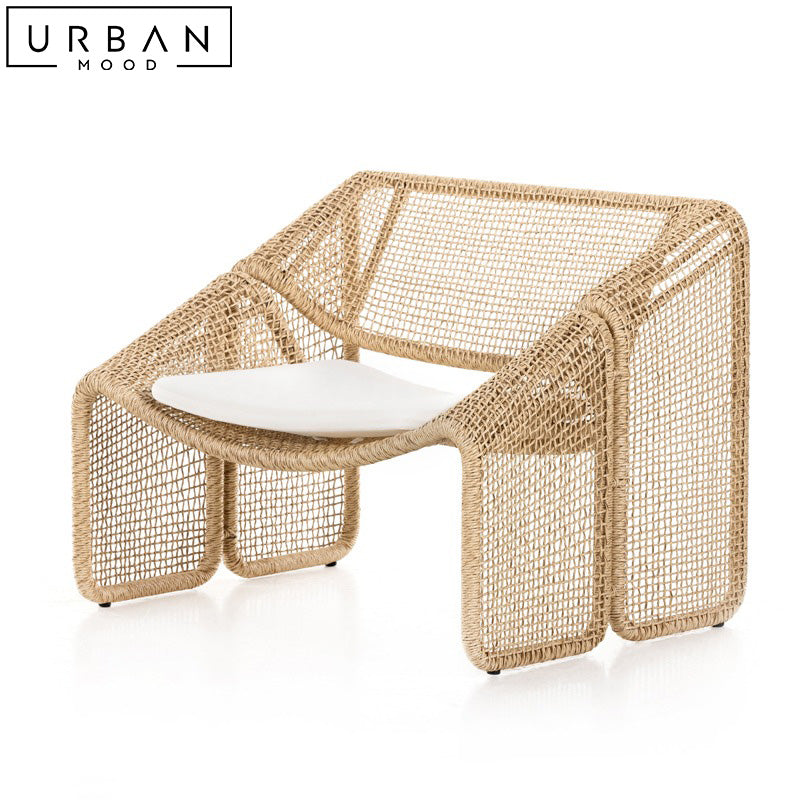 DENNIS Rustic Rattan Leisure Chair