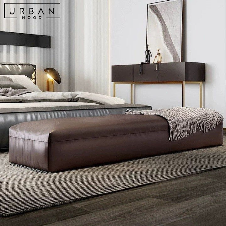 DESME Modern Leather Ottoman