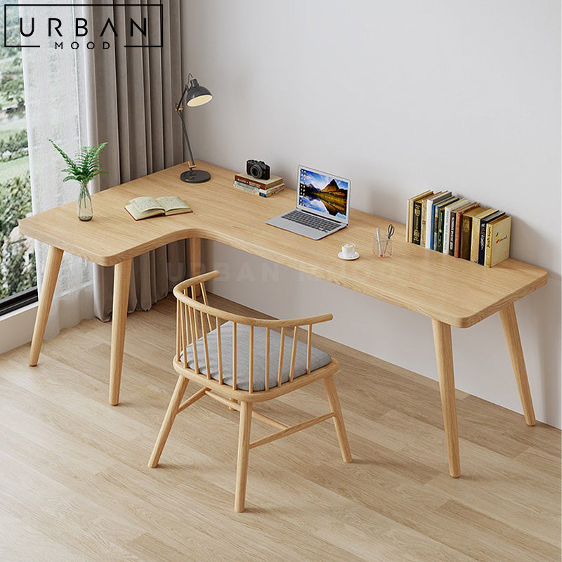 DEWITT Scandinavian Solid Wood Study Table