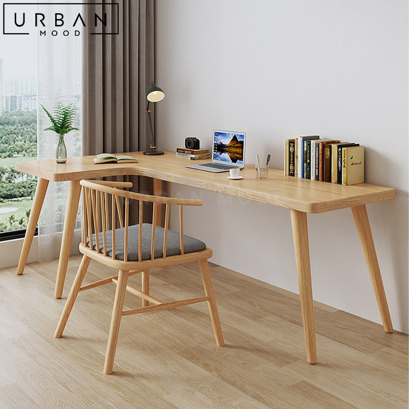 DEWITT Scandinavian Solid Wood Study Table