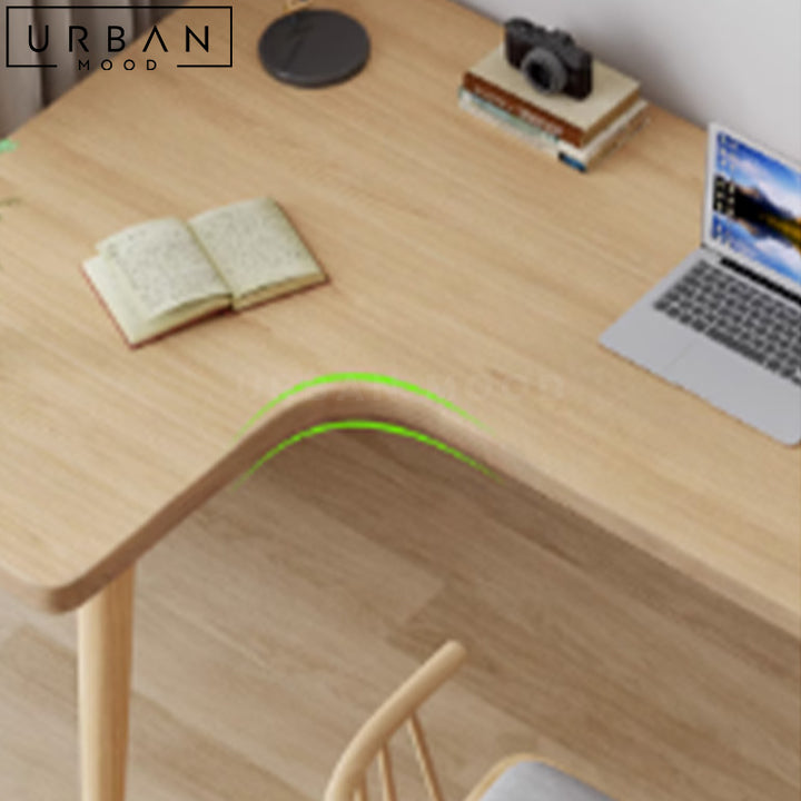 DEWITT Scandinavian Solid Wood Study Table
