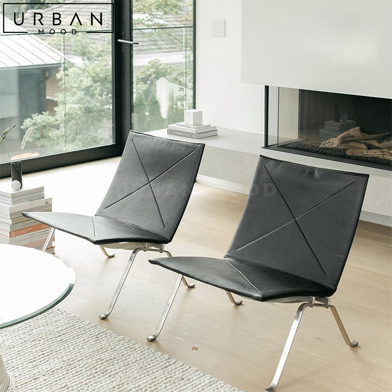 DHRU Modern Leather Leisure Chair