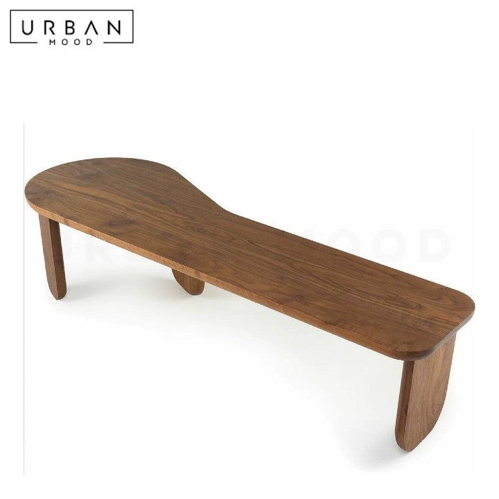 DONIKA Modern Solid Wood Bench