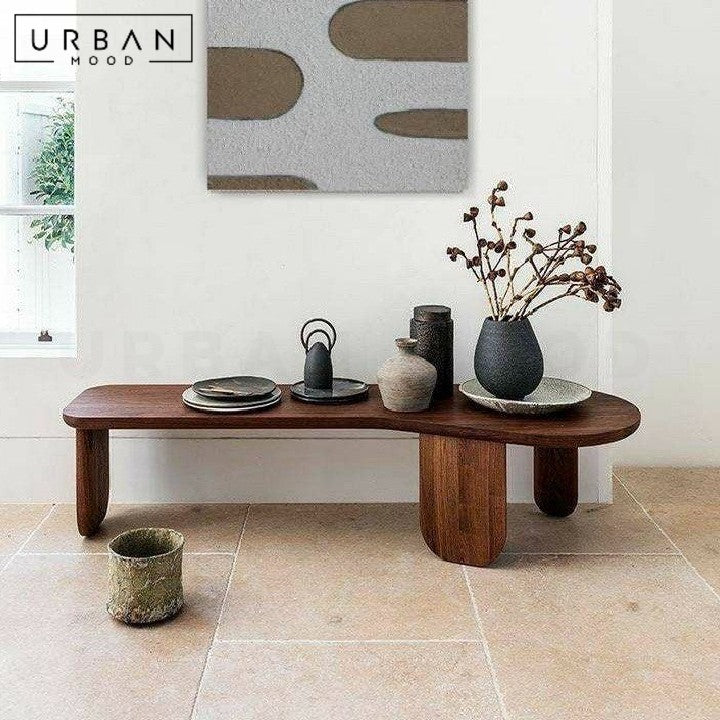 DONIKA Modern Solid Wood Bench