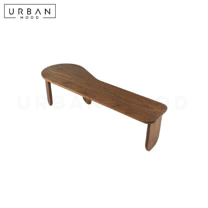 DONIKA Modern Solid Wood Bench