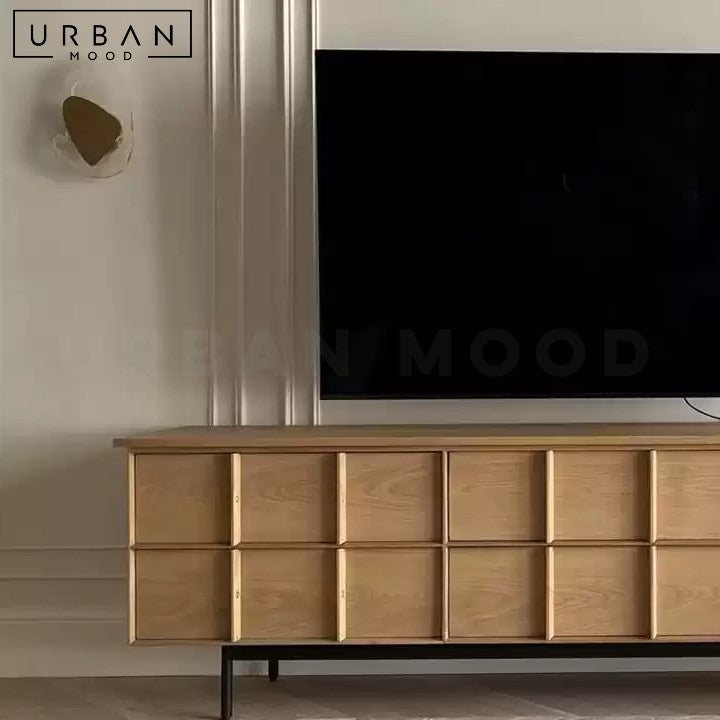 ZIRAN Modern Solid Wood TV Console