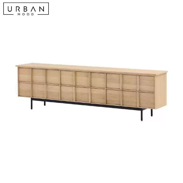 ZIRAN Modern Solid Wood TV Console