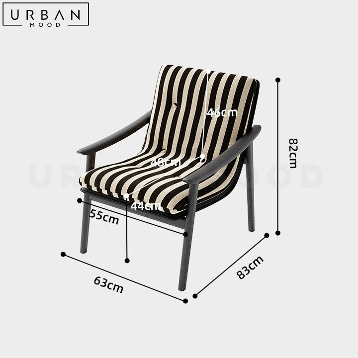 EMILIA Vintage Solid Wood Leisure Chair