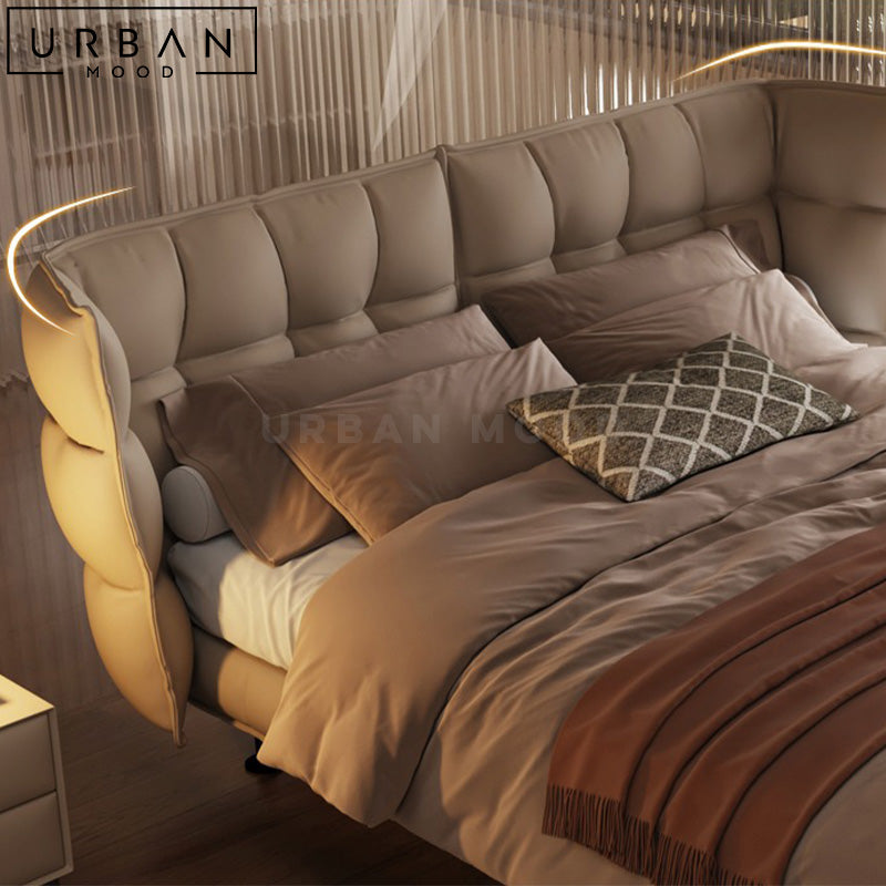 ENATO Modern Leather Bedframe