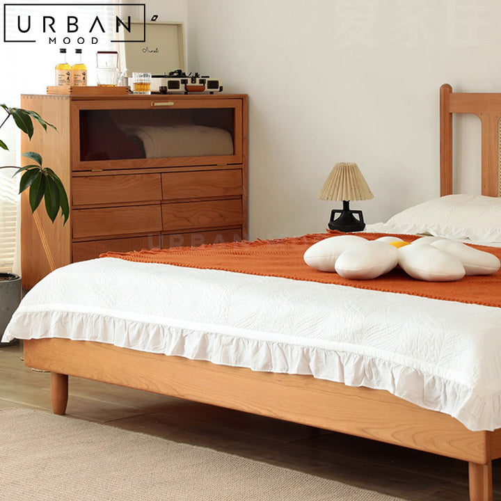 ERMA Modern Solid Wood Display Cabinet