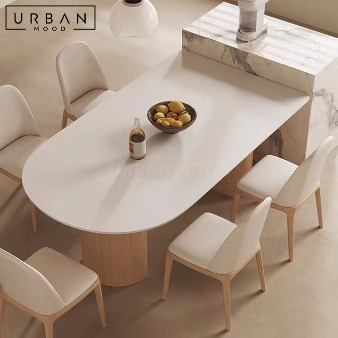 EVOQUE Japandi Sintered Stone Dining Table