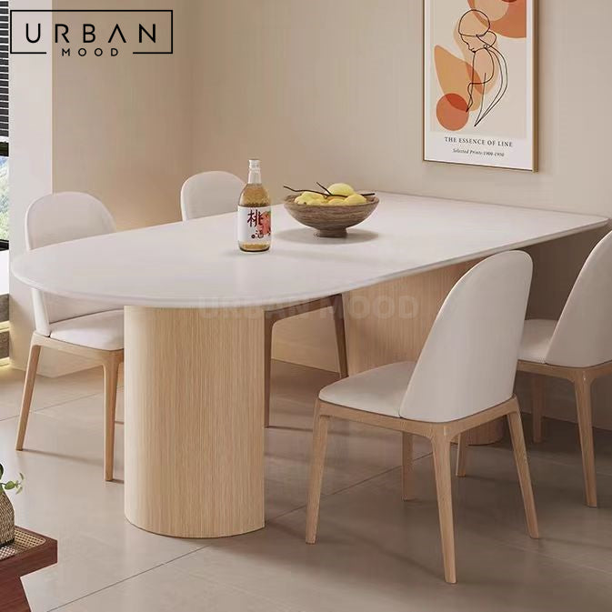 EVOQUE Japandi Sintered Stone Dining Table