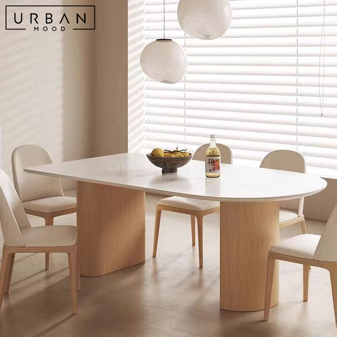 EVOQUE Japandi Sintered Stone Dining Table