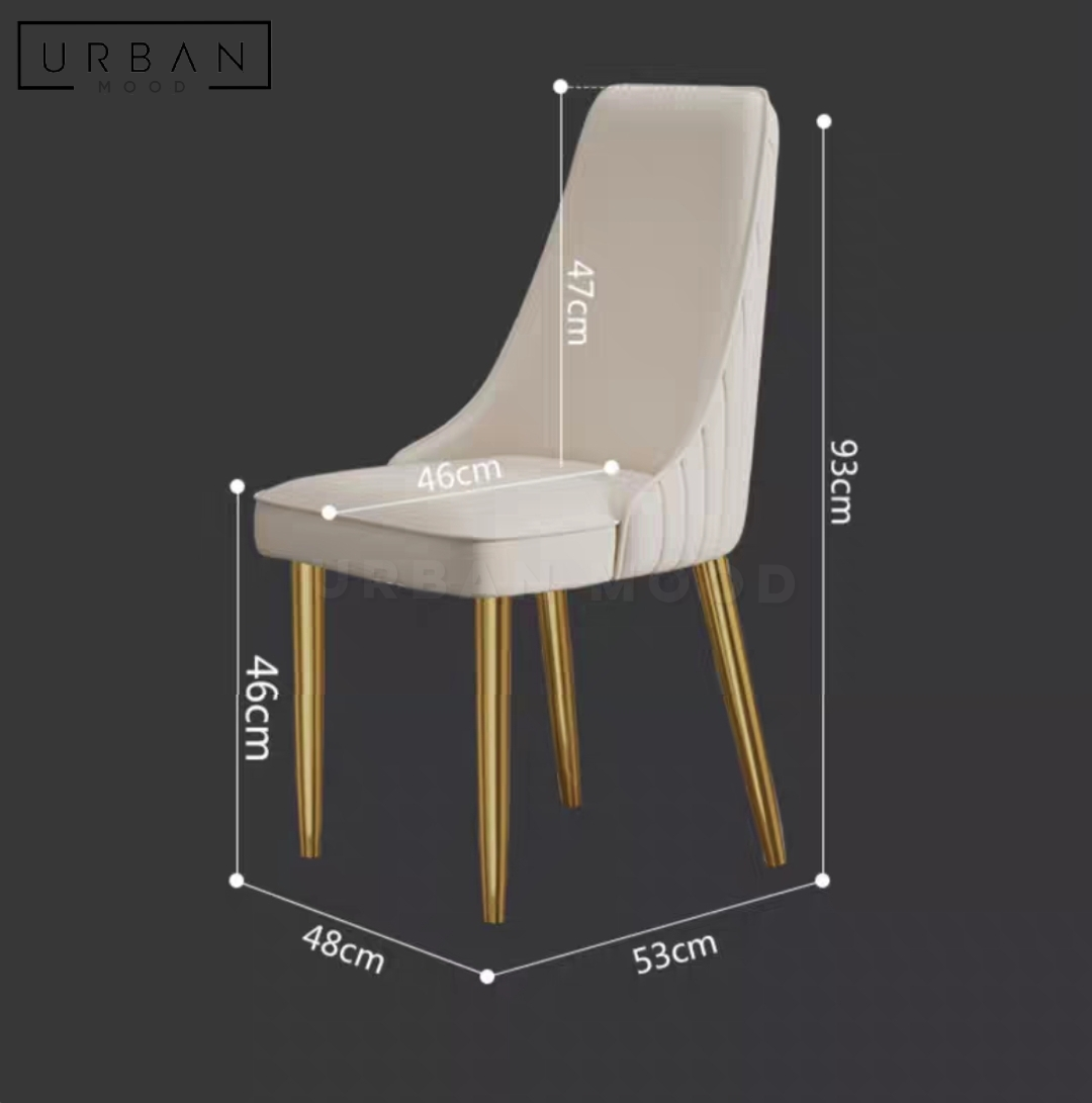 EMILY Modern Leather Dining Chair