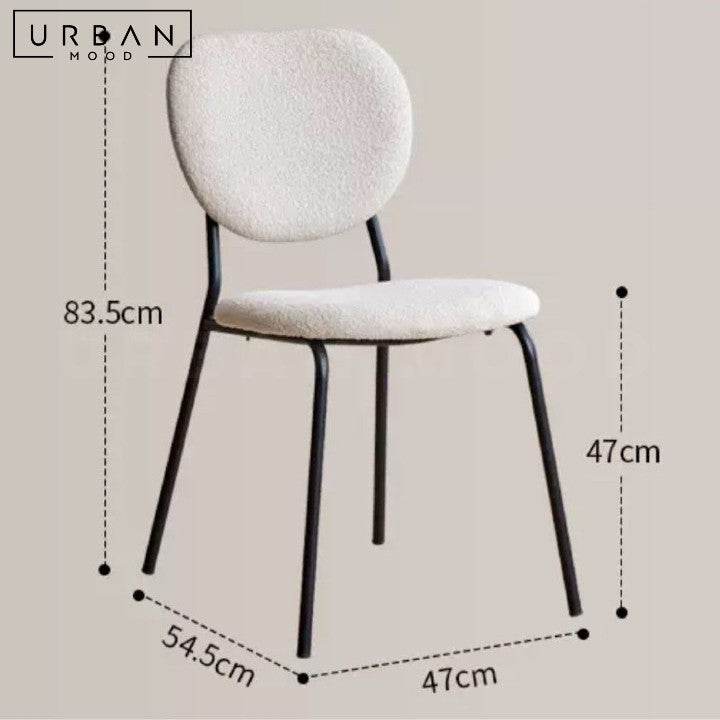 FRAKOS Modern Boucle Dining Chair