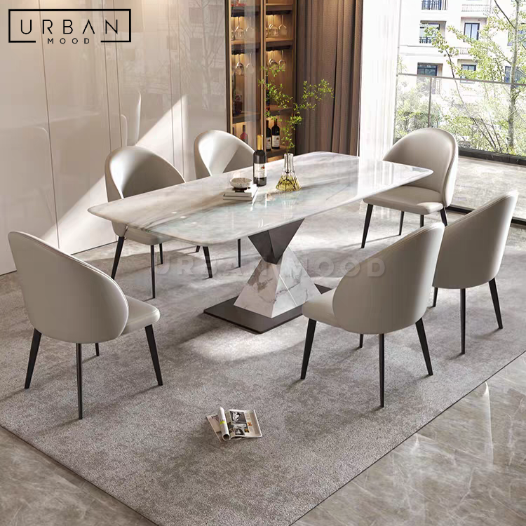 Fernanda marble top dining table discount