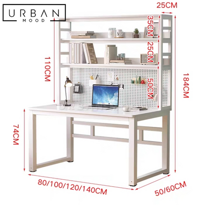 FOCAL Modern Study Table With Shelf