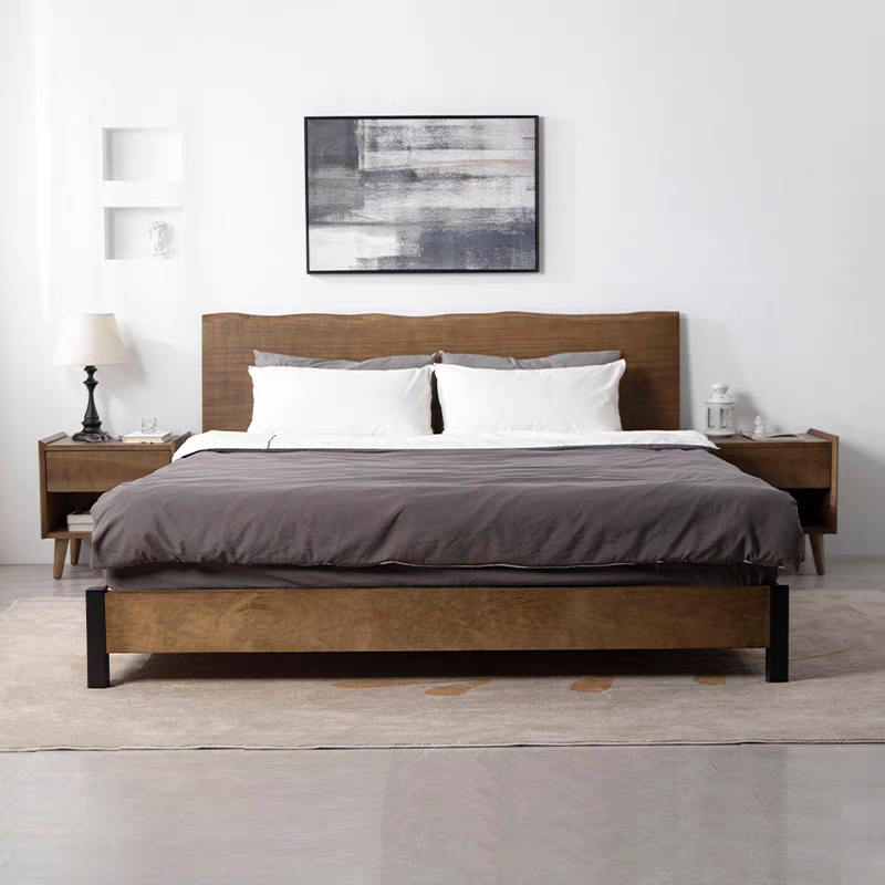 FRIKYA Rustic Solid Wood Bedframe