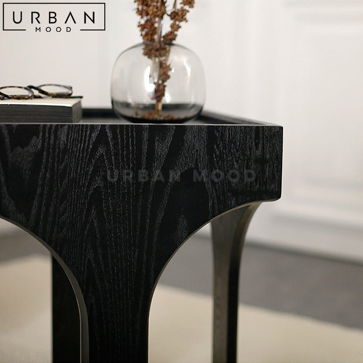 GELO Modern Solid Wood Side Table