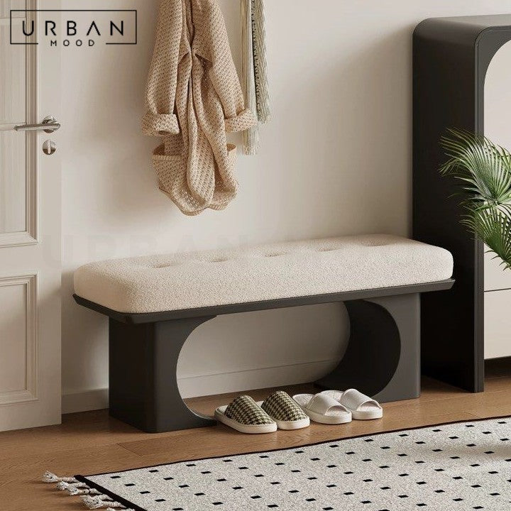 GANE Modern Boucle Bench