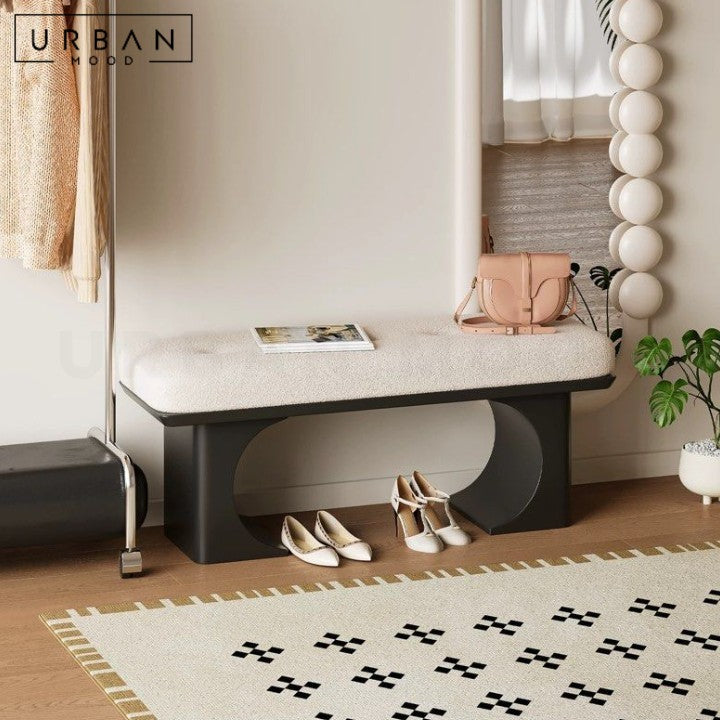 GANE Modern Boucle Bench