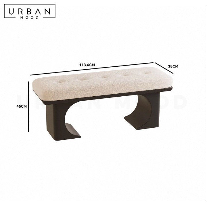 GANE Modern Boucle Bench