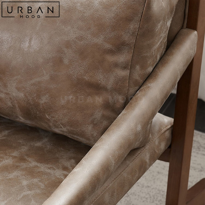 GRETA Rustic Solid Wood Armchair