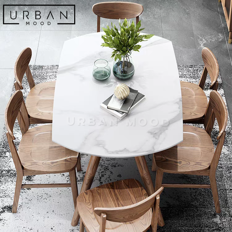 GRECO Extendable Sintered Stone Round Dining Table