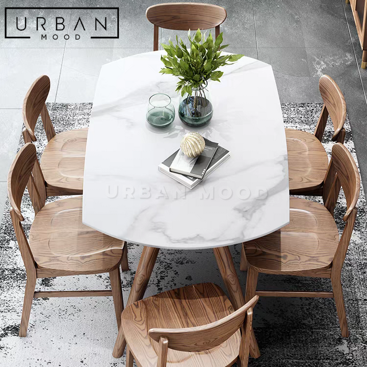 GRECO Extendable Sintered Stone Round Dining Table
