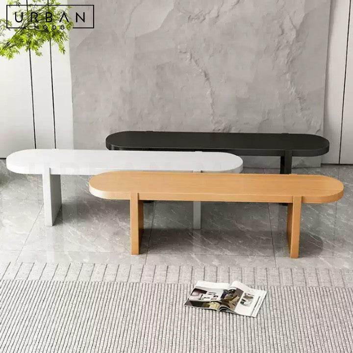 HAROS Modern Solid Wood Dining Bench