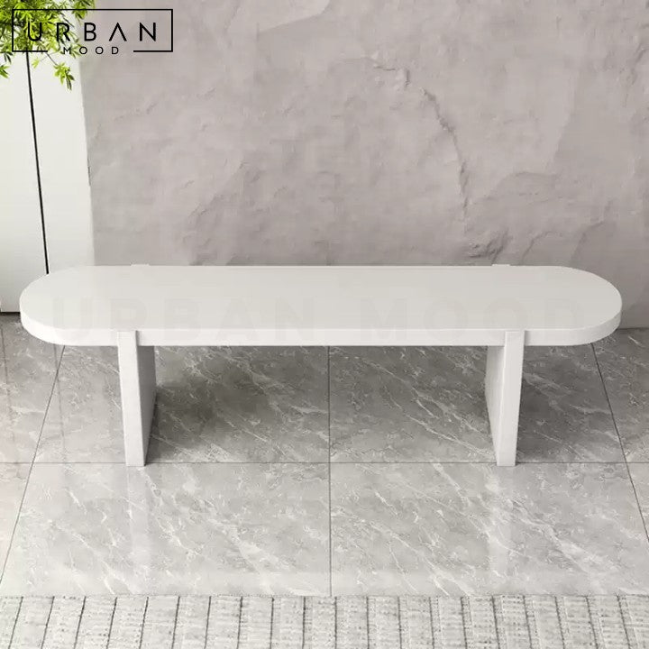 HAROS Modern Solid Wood Dining Bench