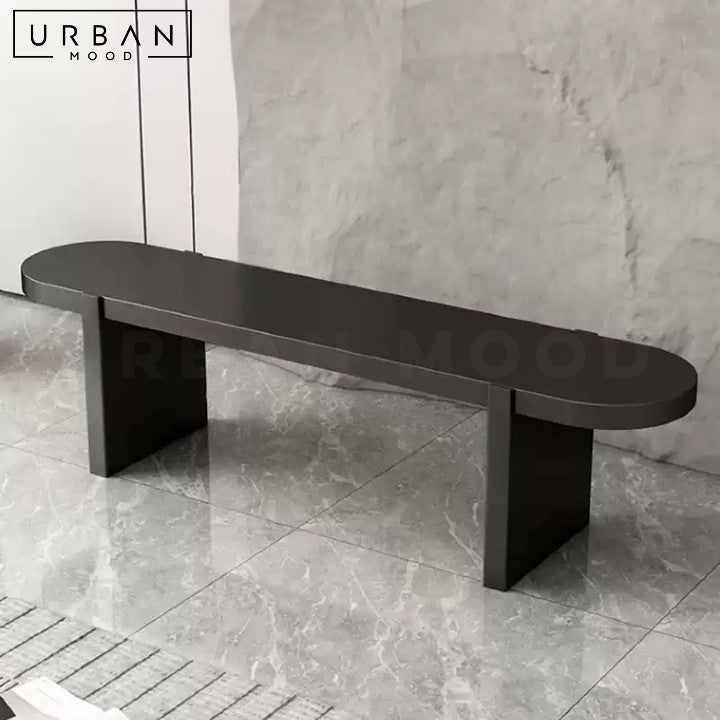 HAROS Modern Solid Wood Dining Bench