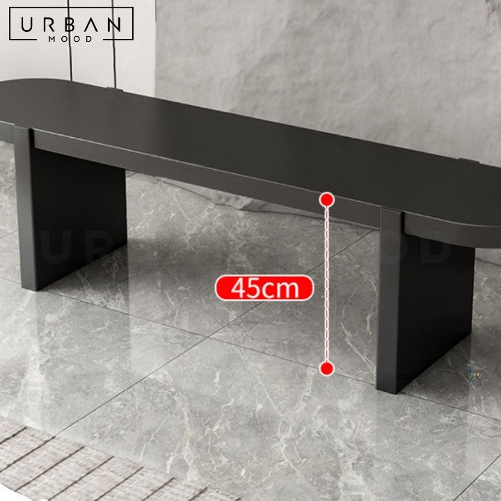 HAROS Modern Solid Wood Dining Bench