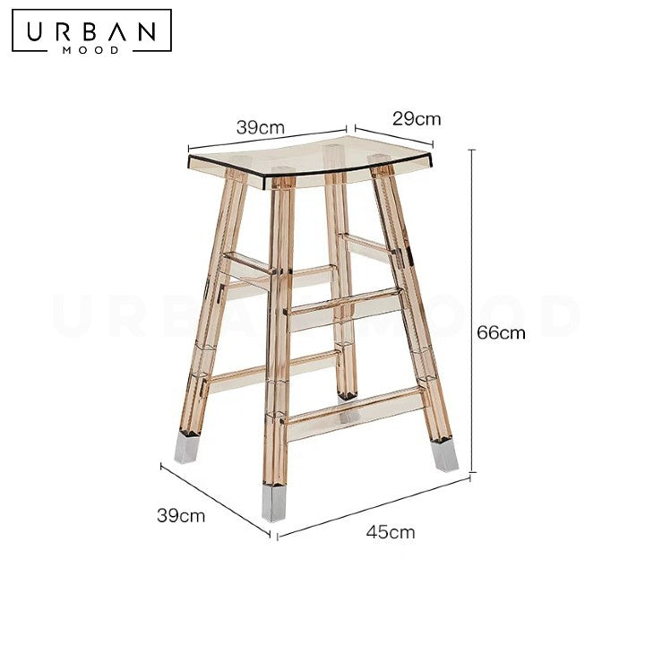 HARPA Modern Acrylic Bar Stool