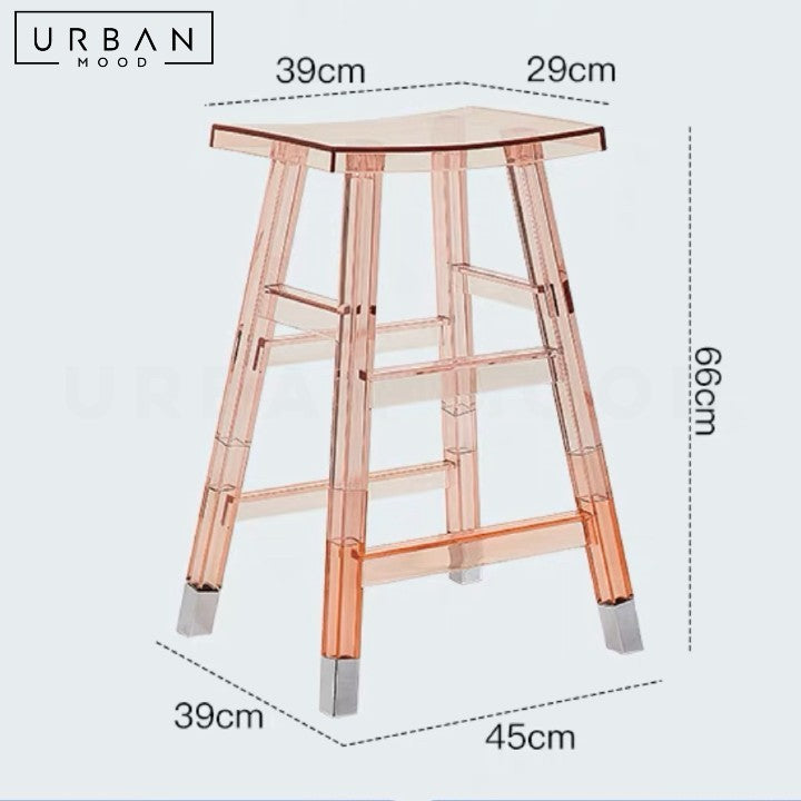 HARPA Modern Acrylic Bar Stool