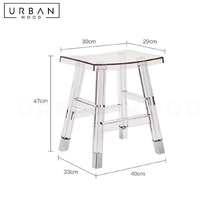 HARPA Modern Acrylic Bar Stool