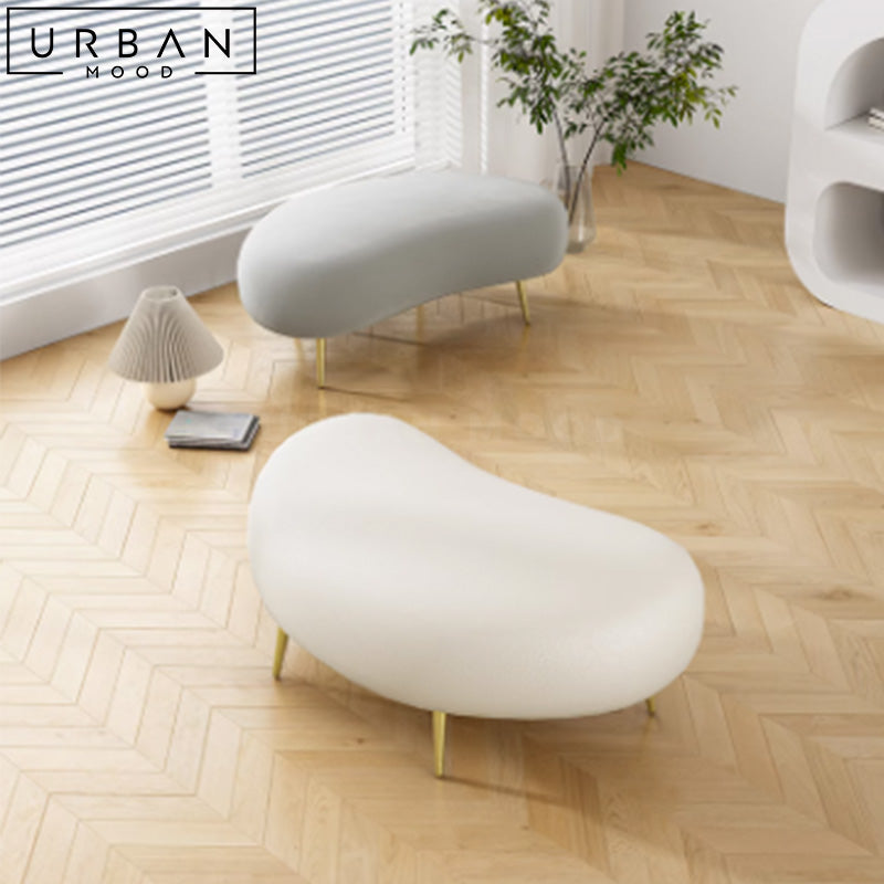 HEMPTON Modern Boucle Ottoman