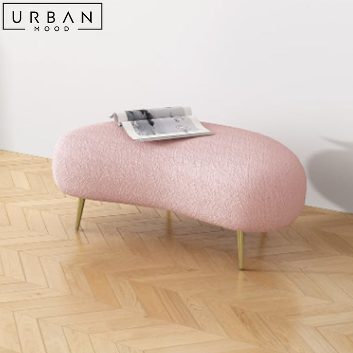 HEMPTON Modern Boucle Ottoman