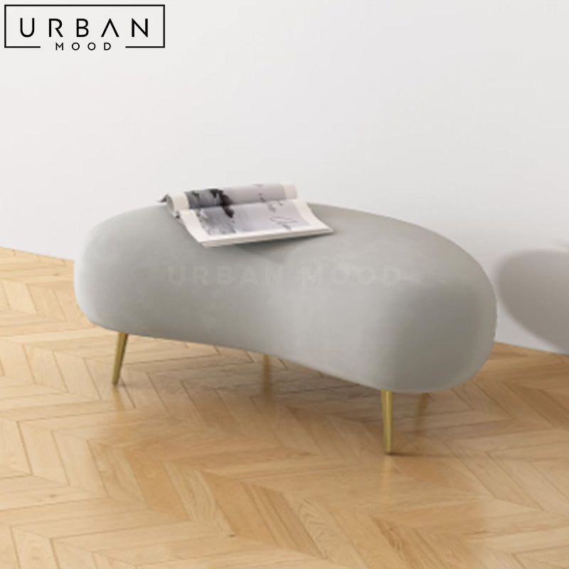 HEMPTON Modern Boucle Ottoman