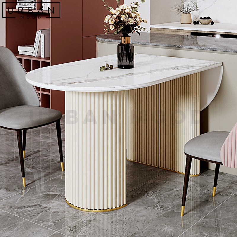 HIGGINS Modern Extendable Sintered Stone Dining Table