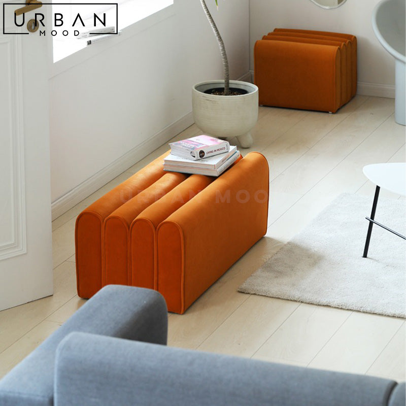 HINDS Modern Velvet Ottoman