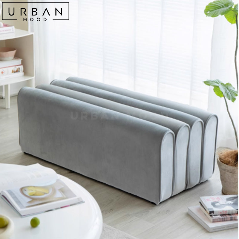 HINDS Modern Velvet Ottoman