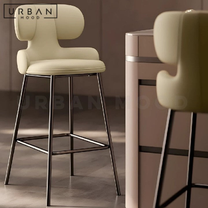 HOXA Modern Leather Bar Stool