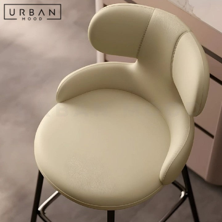 HOXA Modern Leather Bar Stool