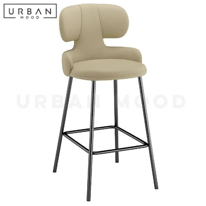 HOXA Modern Leather Bar Stool